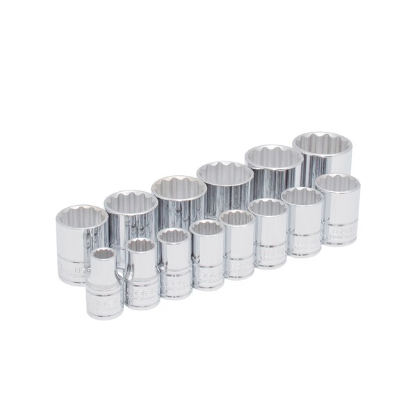 1/2" drive 12-point short socket set 14PC MM